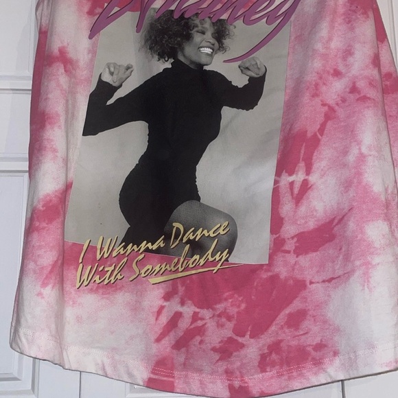 Whitney Houston Pink Tie-Dye Women's Tank Top - Picture 4 of 7